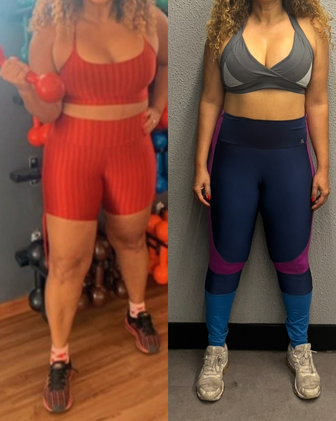 Antes e Depois da Cliente 1 - Transformação