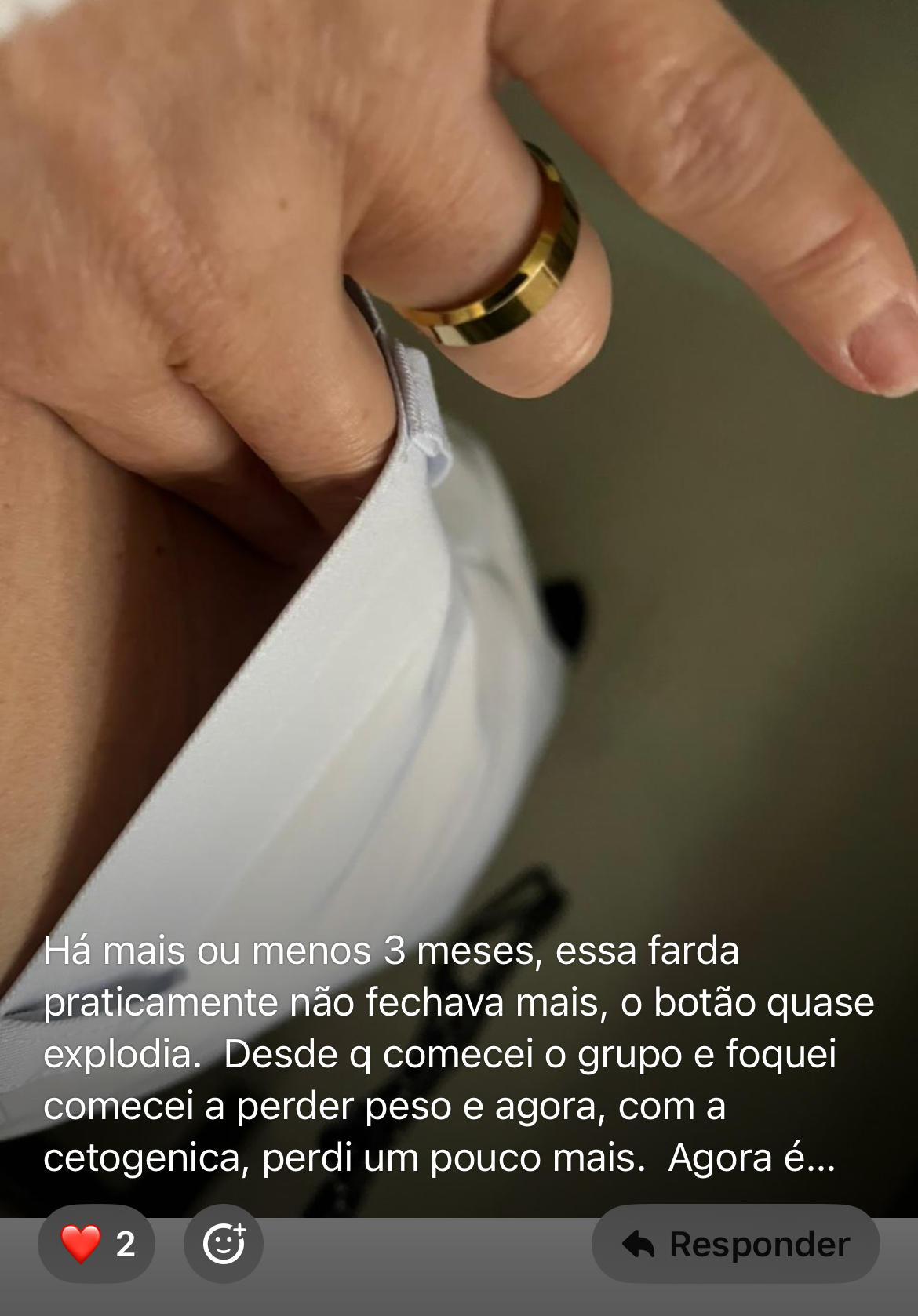 Screenshot de Depoimento 1